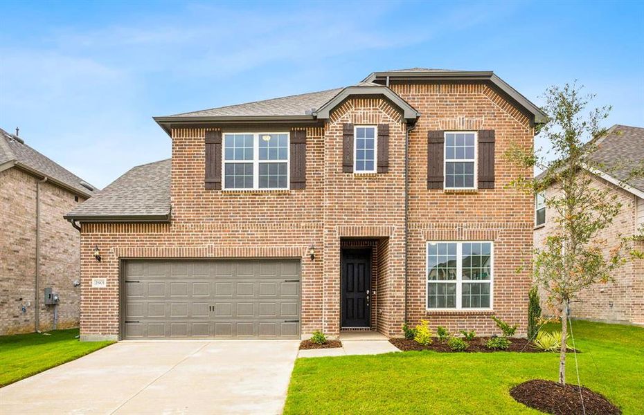 NEW CONSTRUCTION: Beautiful two-story home available at Wilson Creek Meadows in Celina