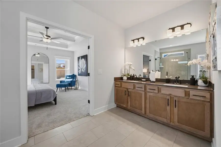 Furnished interior view inside a new home in Fowler Farms, Auburn (Image 30).