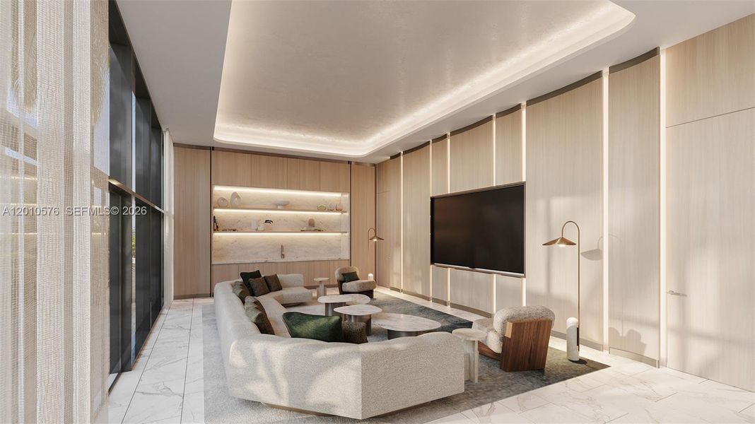 Furnished interior view inside a new home in , Pompano Beach (Image 30).