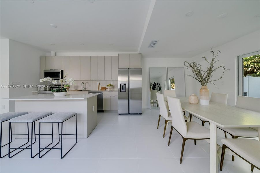 Furnished interior view inside a new home in , Miami (Image 10).