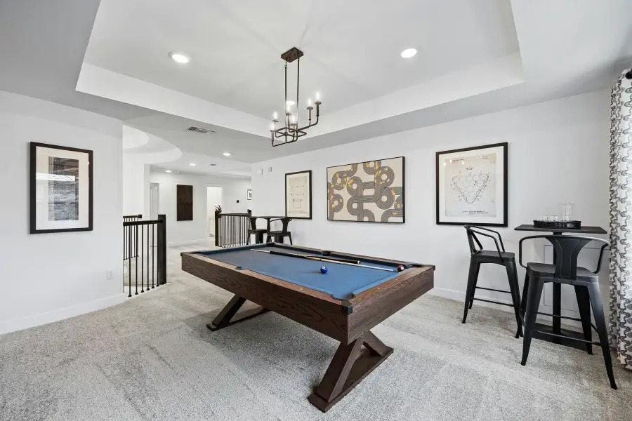Furnished interior view inside a new home in Wolf Ranch, Georgetown (Image 26).
