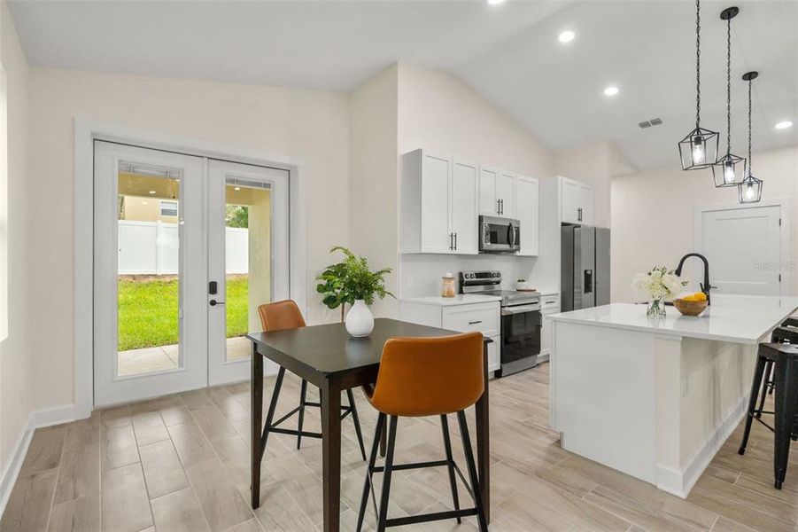 Furnished interior view inside a new home in , Mascotte (Image 10).