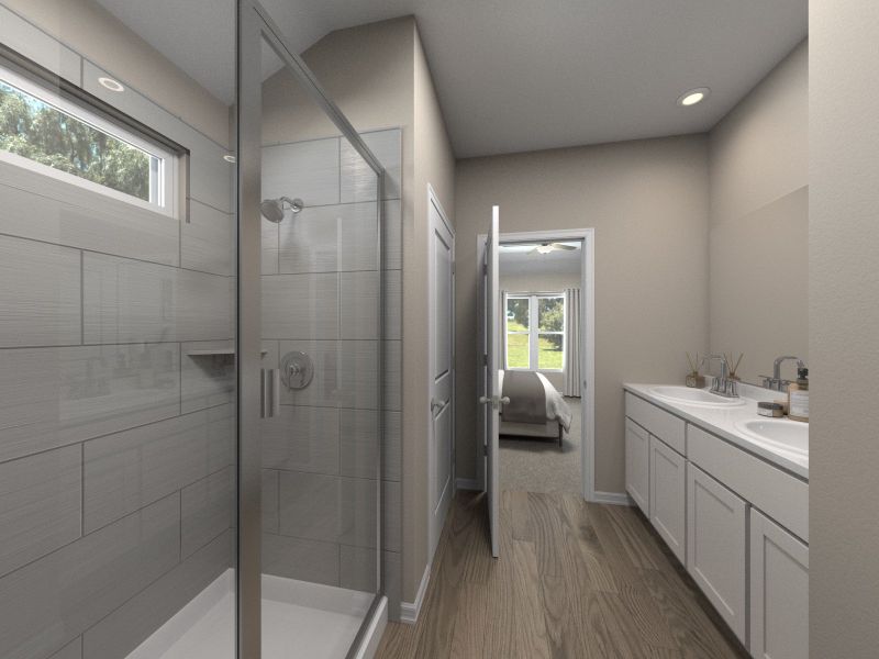 Furnished interior view inside a new home in Flora, Hutto (Image 7).