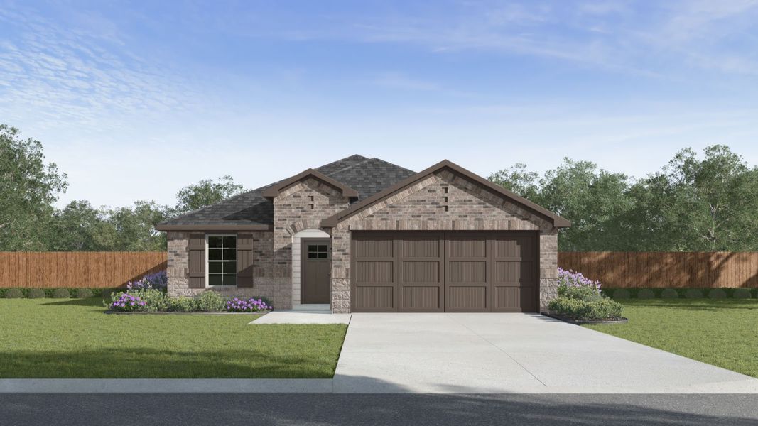 Representative exterior photo of a completed home built from the The Dalton by D.R. Horton in Mayfair, New Braunfels, TX (Image 4). Representative exterior photo of a completed home built from the The Dalton by D.R. Horton in Mayfair, New Braunfels, TX (Image 4).