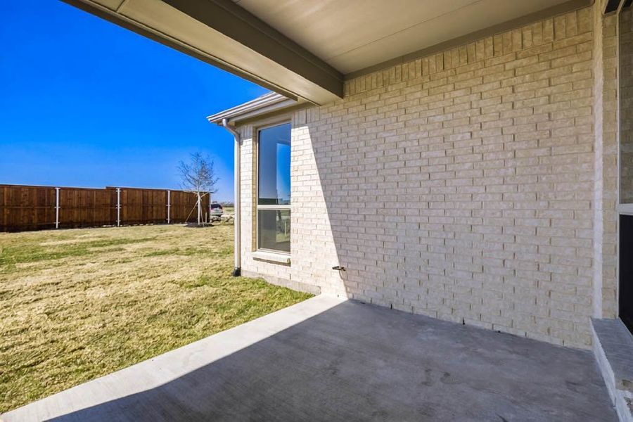 Exterior details and patio area of a home in Meraki, Forney (Image 3). Exterior details and patio area of a home in Meraki, Forney (Image 3).