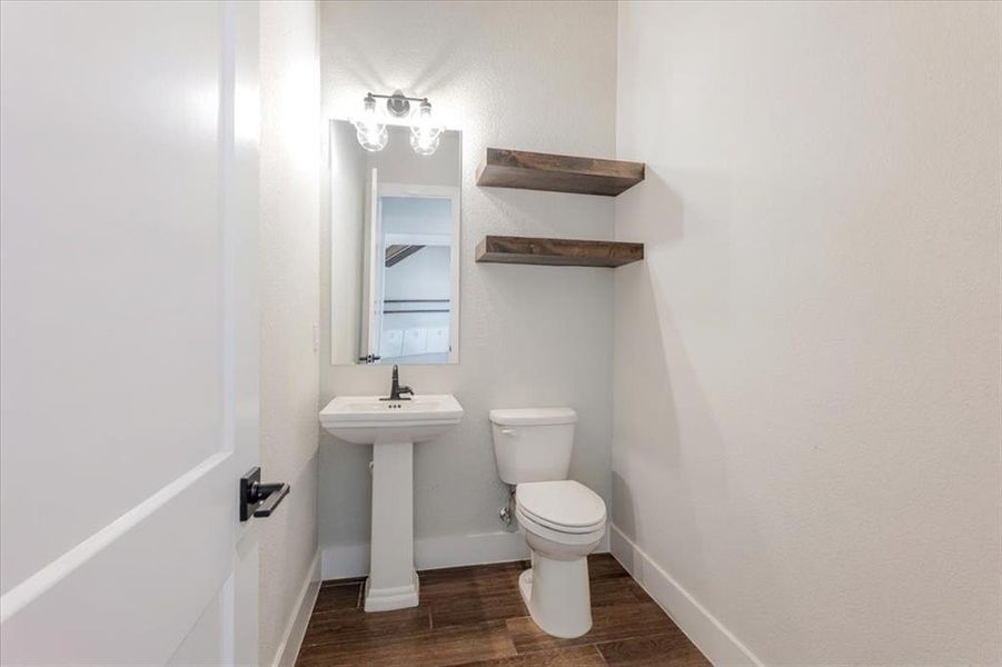 powder room by garage and kitchen powder room by garage and kitchen