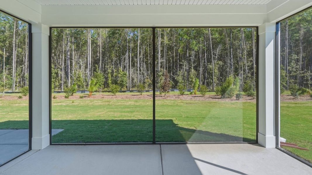 Exterior details and patio area of a home in Sun City Hilton Head, Bluffton (Image 24).