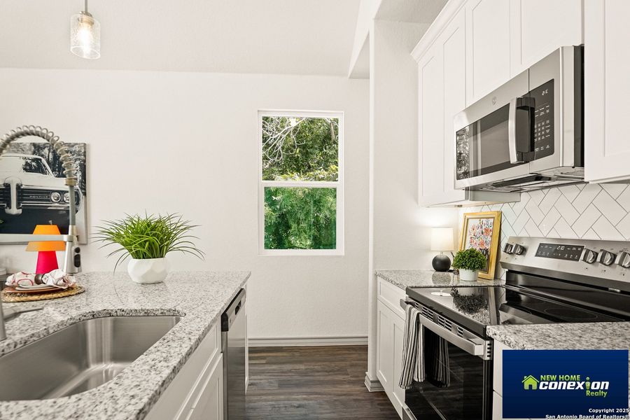 Furnished interior view inside a new home in , San Antonio (Image 15). Furnished interior view inside a new home in , San Antonio (Image 15).