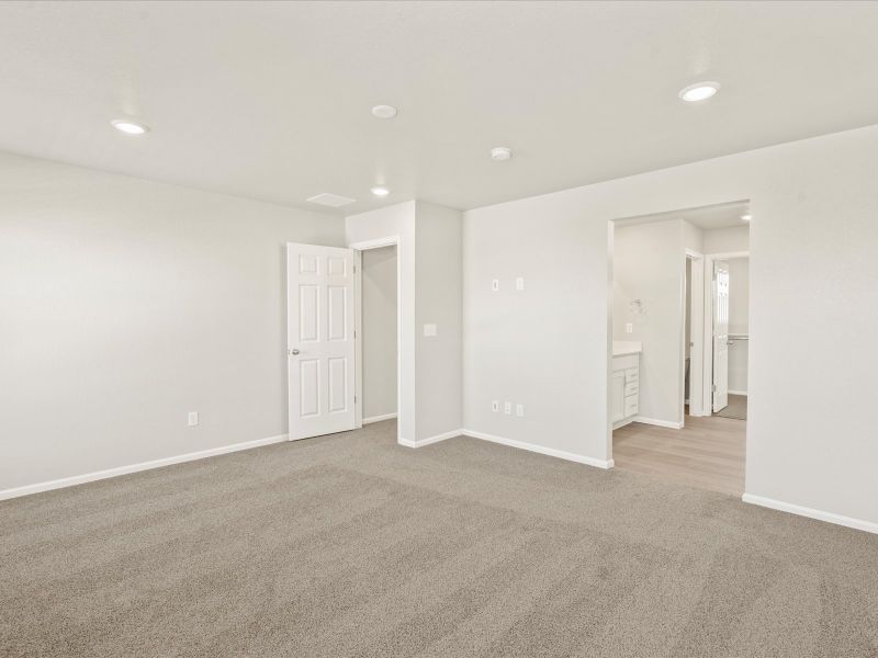 The Monarch floorplan interior image taken at a Meritage Homes community in Colorado Springs.