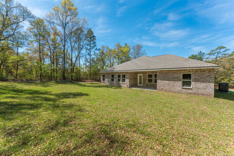 Representative exterior photo of a completed home built from the Sierra by CJL Homes in Oak Hollow, Crestview, FL (Image 15).