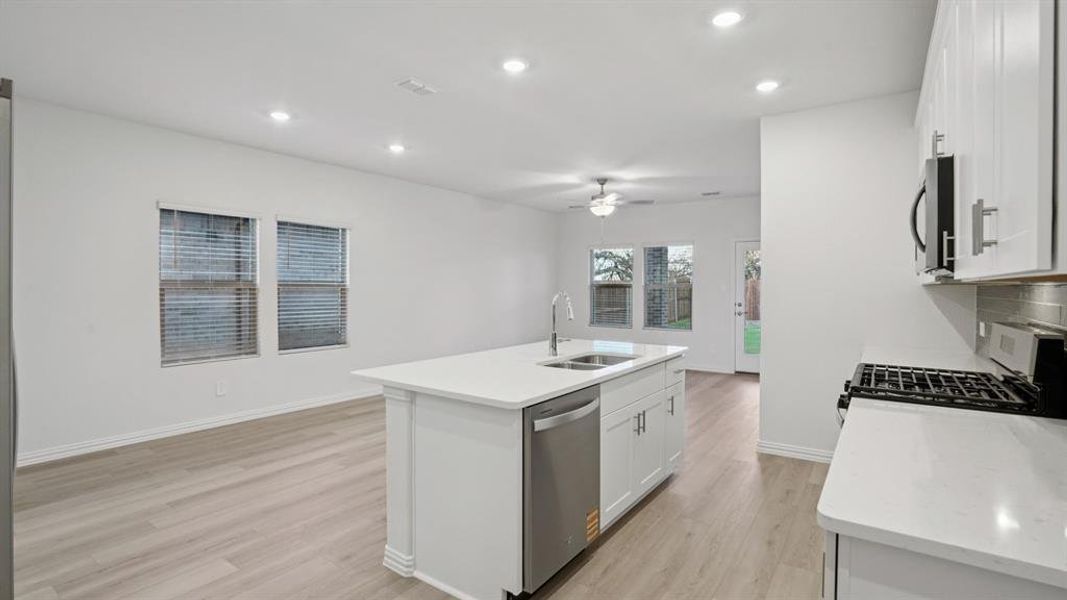 Furnished interior view inside a new home in Eastridge - Spring Series, McKinney (Image 9). Furnished interior view inside a new home in Eastridge - Spring Series, McKinney (Image 9).