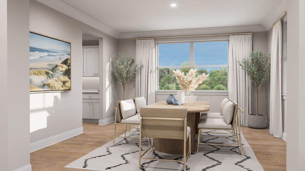 Furnished interior view inside a new home in Rivers Reach, Yemassee (Image 8).