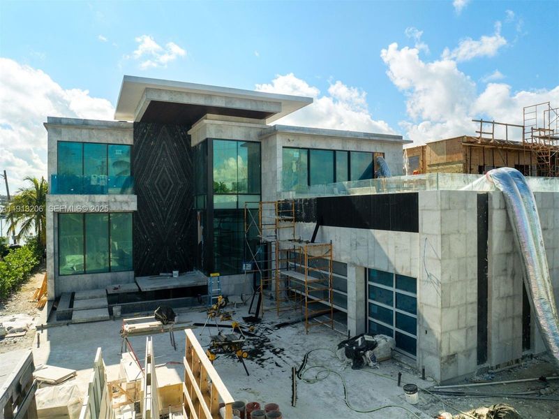 In-progress construction of a new home in , Surfside, FL (Image 18).