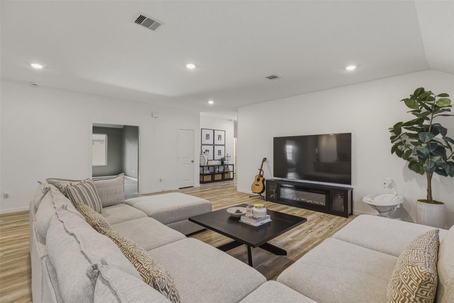 Furnished interior view inside a new home in Samara, League City (Image 15).