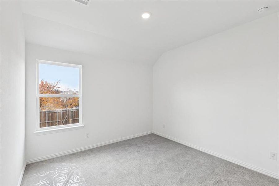 One of two nicely sized secondary bedrooms in our Finley floor plan. One of two nicely sized secondary bedrooms in our Finley floor plan.
