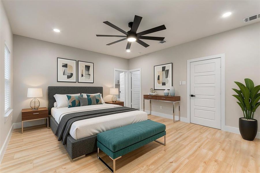 Furnished interior view inside a new home in , Dallas (Image 9).
