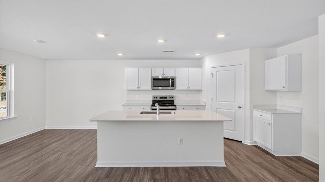 Furnished interior view inside a new home in Fishel Village, Winston-Salem (Image 4). Furnished interior view inside a new home in Fishel Village, Winston-Salem (Image 4).