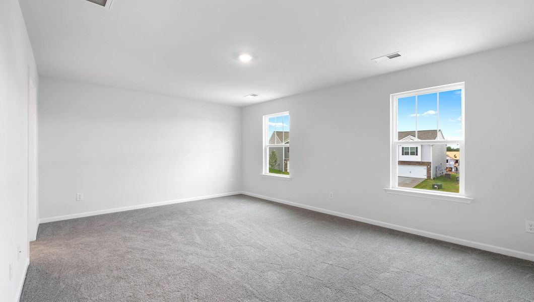 Representative unfurnished interior of a home built from the BELHAVEN by D.R. Horton in Benjamin's Grove, Woodruff (Image 25).
