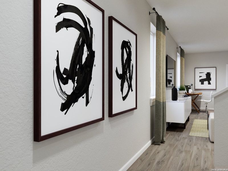 Furnished interior view inside a new home in Katzer Ranch, Converse (Image 8).