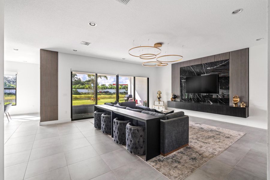 Furnished interior view inside a new home in , Boca Raton (Image 14). Furnished interior view inside a new home in , Boca Raton (Image 14).