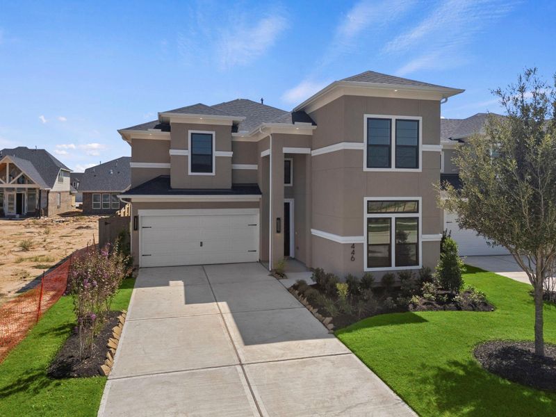 Beautiful modern elevation of this five-bedroom home. Beautiful modern elevation of this five-bedroom home.