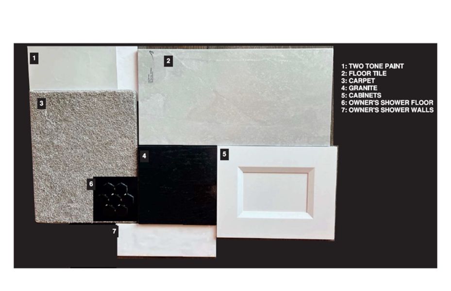 Sample of building materials used in homes in Artisan at Asante, Surprise (Image 29).