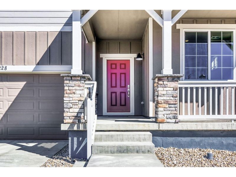 Exterior details and patio area of a home in Farmstead, Berthoud (Image 19).