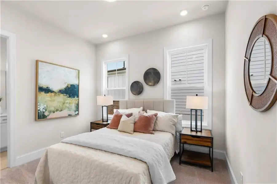 Furnished interior view inside a new home in The Villas at Aberdeen, Hoschton (Image 8).