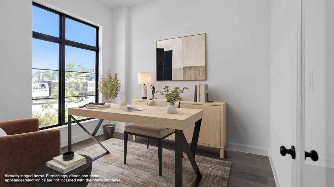 Furnished interior view inside a new home in Artavia 55' - Valencia, Conroe (Image 4). Furnished interior view inside a new home in Artavia 55' - Valencia, Conroe (Image 4).