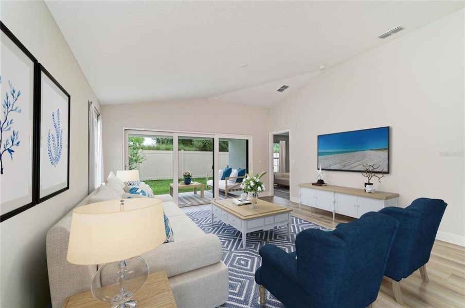 Furnished interior view inside a new home in Crosswind Point, Parrish (Image 11).
