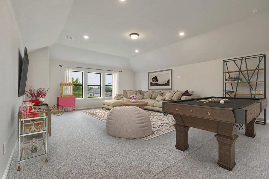 Representative furnished interior of a home built from the Concept 2671 by Landsea Homes in Mockingbird Hills, Joshua (Image 6). Representative furnished interior of a home built from the Concept 2671 by Landsea Homes in Mockingbird Hills, Joshua (Image 6).