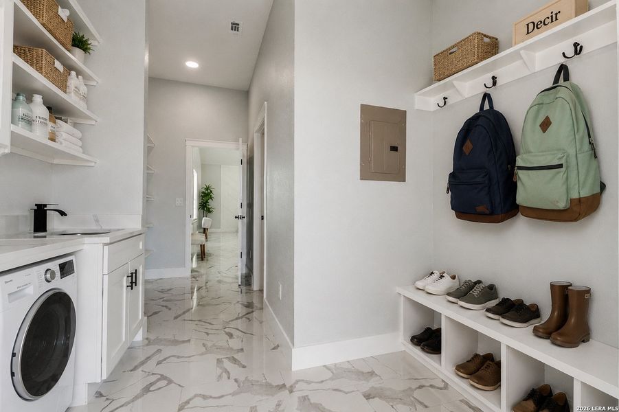Furnished interior view inside a new home in , Atascosa (Image 6).