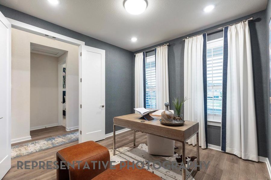 Furnished interior view inside a new home in Goodnight Ranch, Austin (Image 26).