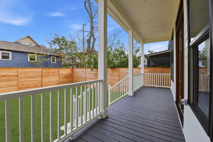 Exterior details and patio area of a home in , Houston (Image 4). Exterior details and patio area of a home in , Houston (Image 4).