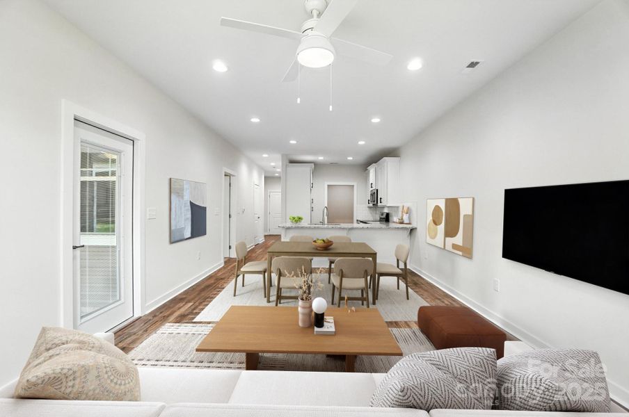 Furnished interior view inside a new home in , Hickory (Image 4).