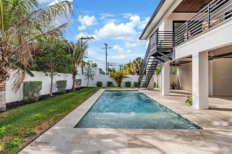 Exterior details and patio area of a home in , Tampa (Image 32).