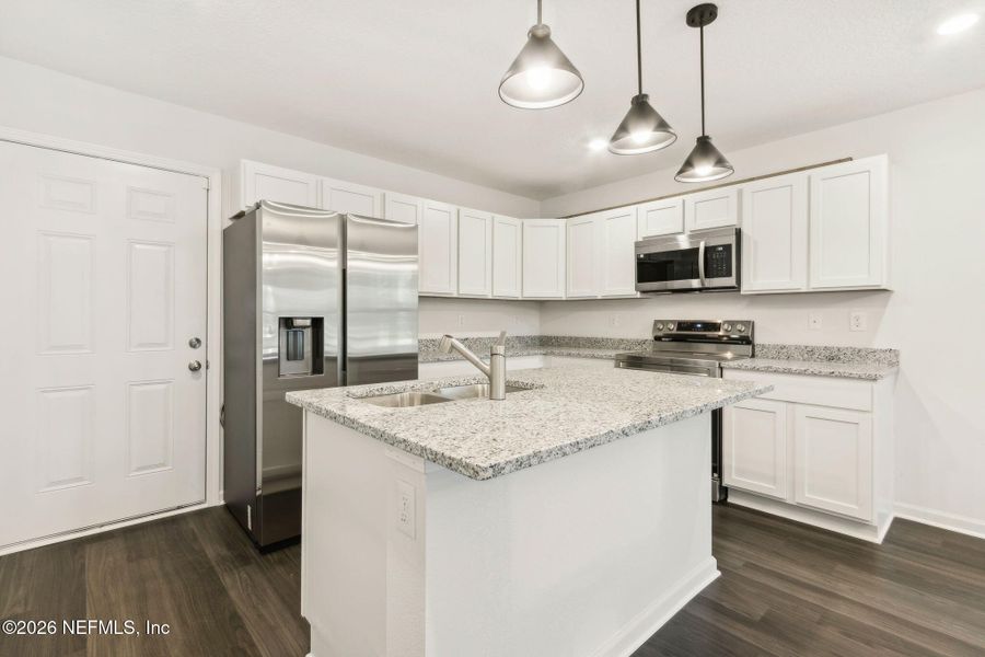 Furnished interior view inside a new home in , Jacksonville (Image 5). Furnished interior view inside a new home in , Jacksonville (Image 5).