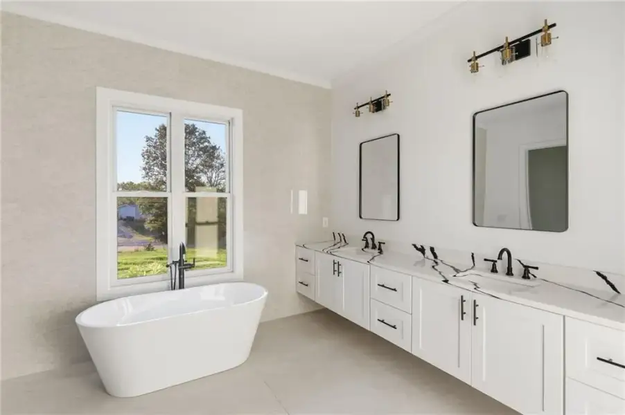 Furnished interior view inside a new home in , Cumming (Image 17).