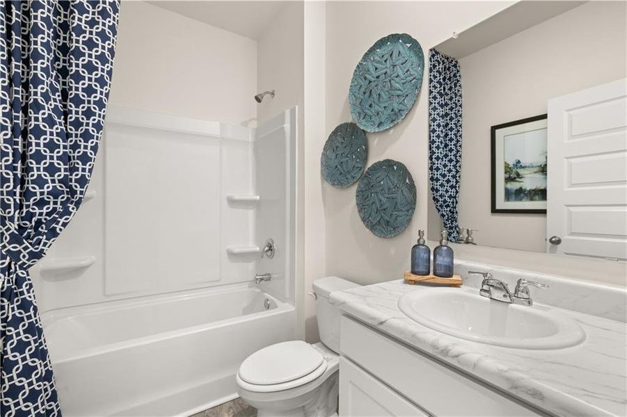 Furnished interior view inside a new home in Kingston Ranch at Lake Oconee, Buckhead (Image 29).