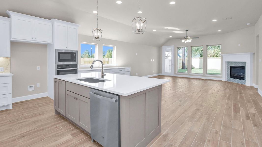 Furnished interior view inside a new home in Everly 50', Hockley (Image 9).