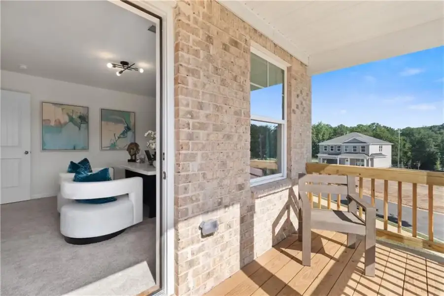 Exterior details and patio area of a home in Kingston, Locust Grove (Image 3).