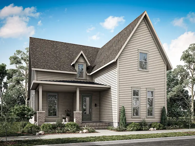 Front exterior of a home in the The River District community, located in Charlotte, NC (Image 7).