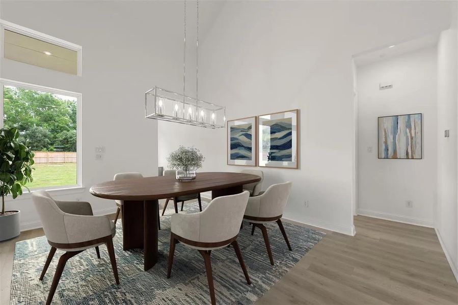 Furnished interior view inside a new home in Wolf Ranch South Fork, Georgetown (Image 4).