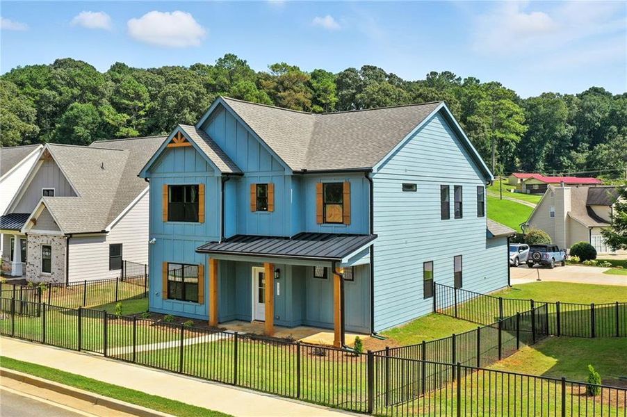 Front exterior of a new home in Ferguson Corners, Emerson, GA, highlighting curb appeal (Image 19).