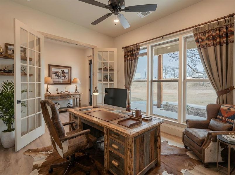 Office to the left as you enter the home