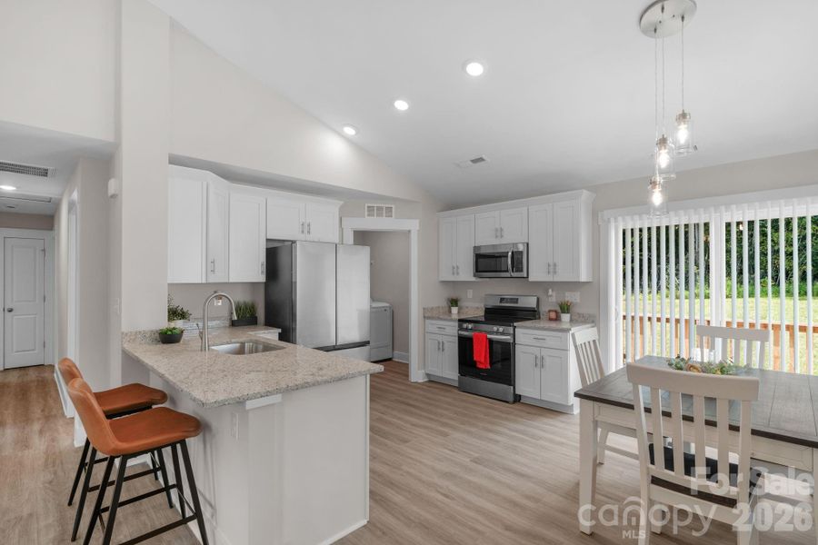 Open area w/ vaulted