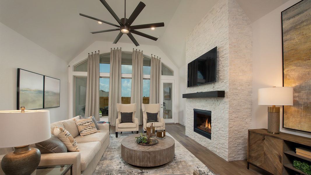 Furnished interior view inside a new home in The Woodlands Hills, Willis (Image 10). Furnished interior view inside a new home in The Woodlands Hills, Willis (Image 10).