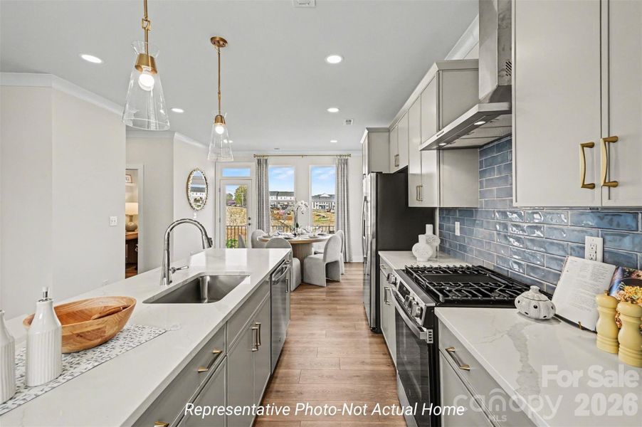 Furnished interior view inside a new home in , Charlotte (Image 11).