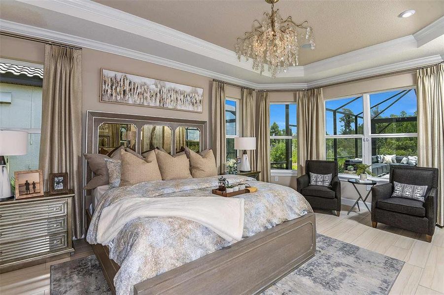Furnished interior view inside a new home in Esplanade at Wiregrass Ranch, Wesley Chapel (Image 13).
