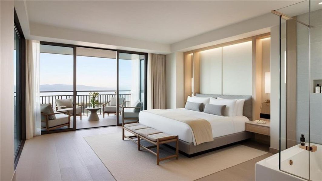 Furnished interior view inside a new home in , Atlanta (Image 6).